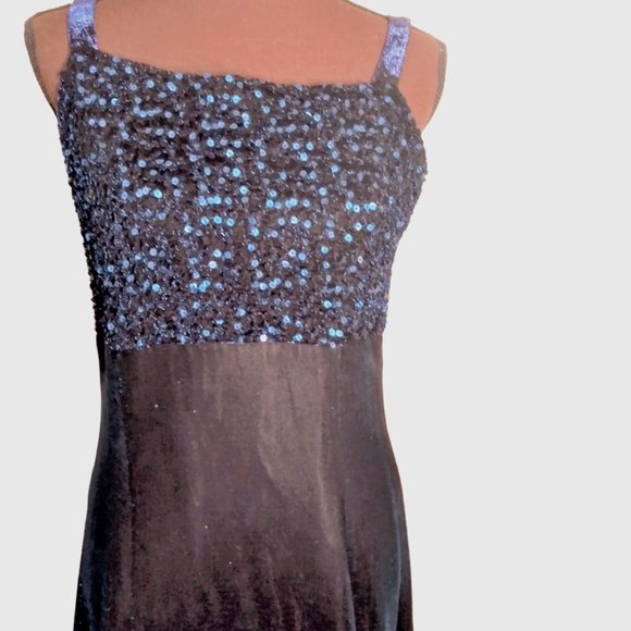 Formal Blue Dress, Midi Dress, Party Dress, Betsy and Adam by Jaslene, Size 14 - Picture 10 of 15